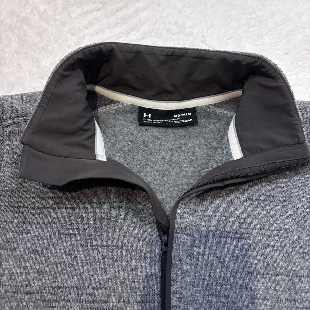 Under Armour Men's Charcoal Zip-Up Sweater